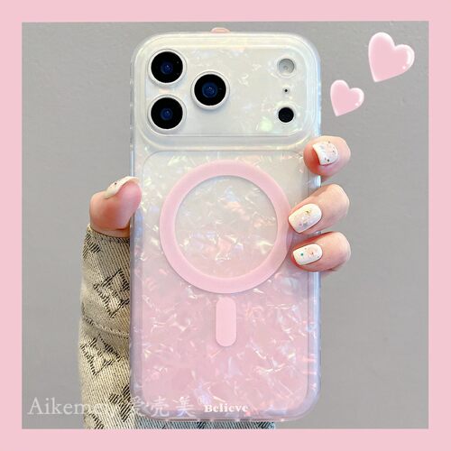 适用iPhone17promax磁吸手机壳女