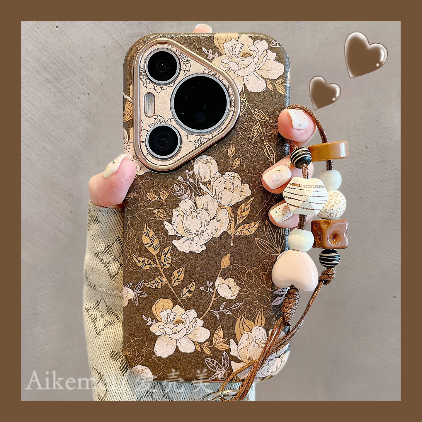 适用华为pura80pro+复古手机壳女