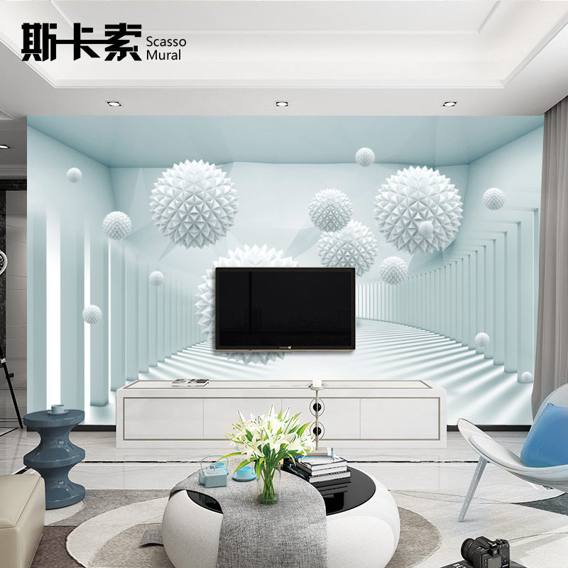 5d television Backdrop wallpaper 8d three-dimensional Bump mural 3d Modern simplicity a living room high-grade atmosphere blue Qiangbuin the Decoration main material , Wallpaper , Non-woven wallpaper  category - from Buy2taobao.com to provide professional Taobao agent buy service