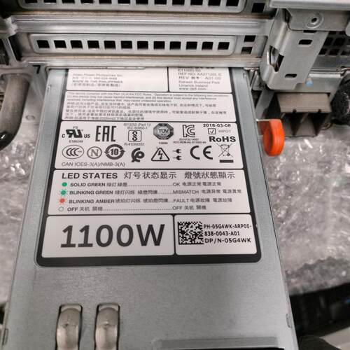 拆机 Dell R720 R620 R520 T620 直流电源 E1100D-S0 5G4WK