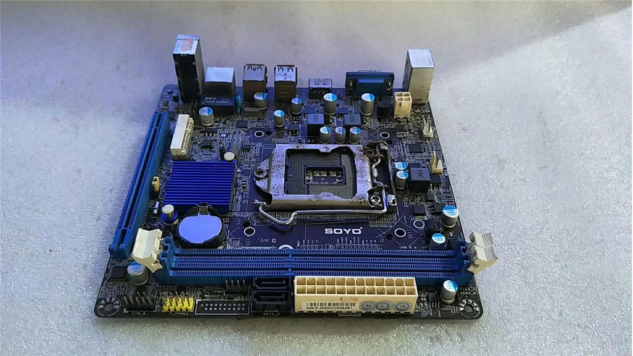 梅捷sy-h61l-m ddr3内存 1155接接口 h1全固迷你主板 带态d6vi口