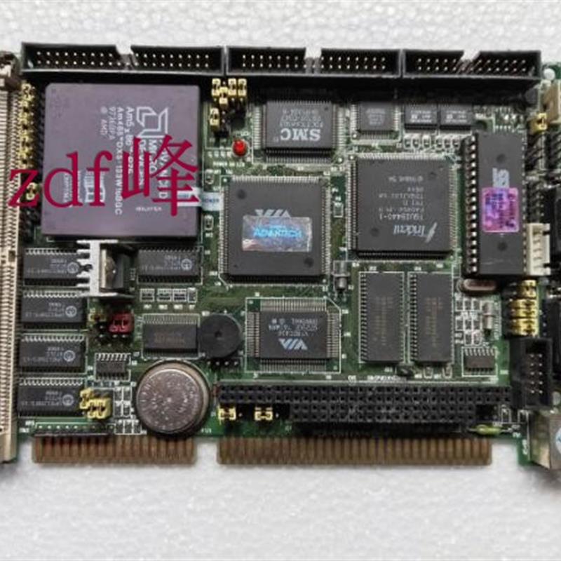 研华 PCA-6144V REV.A2 02 ISA 486半长板工控电脑集成显卡主板
