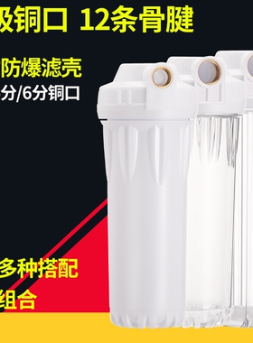 10寸滤瓶4分口透明瓶配件过滤器