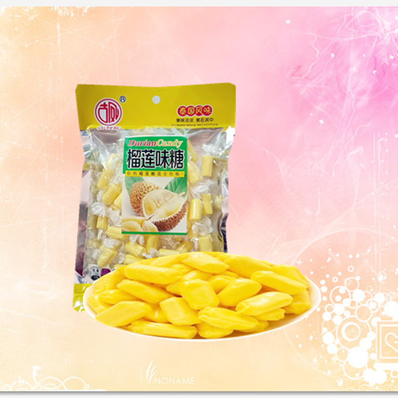 榴莲味糖228g/袋古凤泰国风味榴莲味糖休闲零食糖果包邮