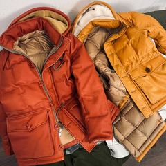 RL1960s探险家中长款真皮羽绒服