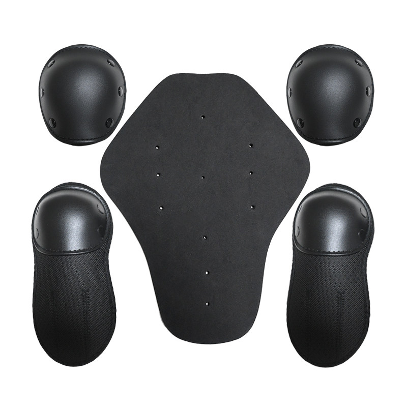 摩托车机车拉力服皮衣骑行服装备硬壳内置护具护肩护肘护背五件套