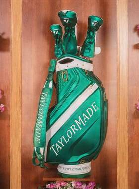 正品TaylorMade大师赛杜鹃花纪念版高尔夫球包立式工作包球童包