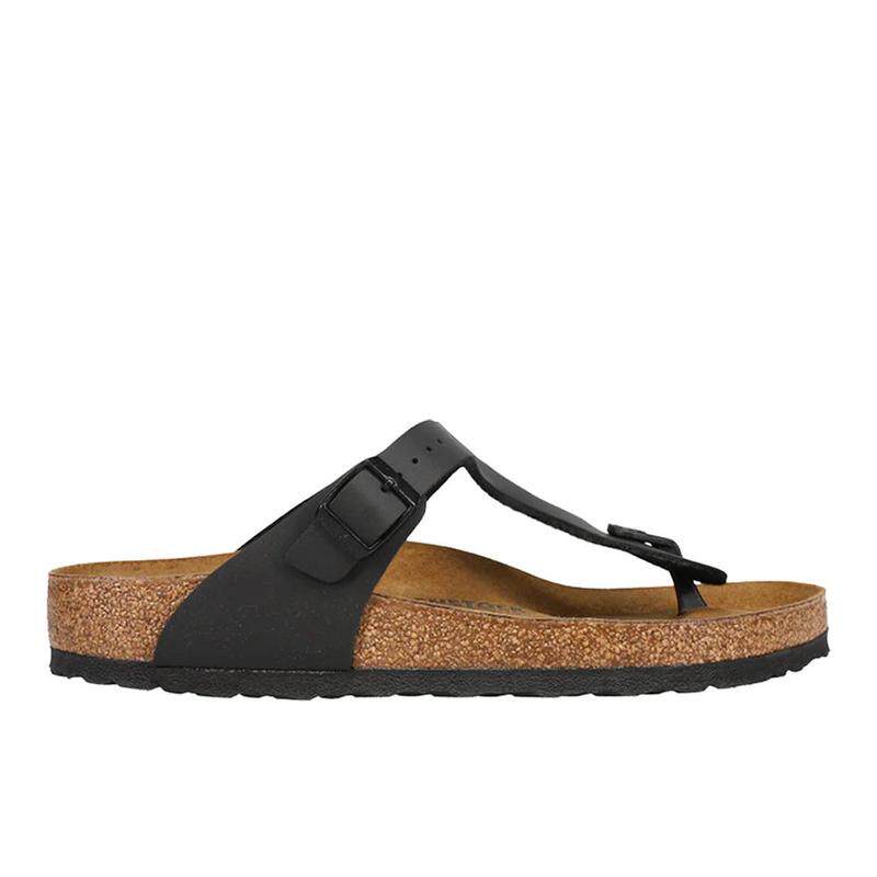 代购Birkenstock女士人字拖透气软底轻便舒适支撑黑色T型带