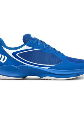 代购Wilson威尔胜男士网球鞋防滑耐磨支撑性强透气蓝色合成材料