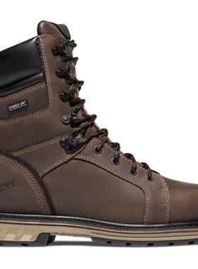 代购Danner男士工装鞋防水防滑防电击工作靴高帮系带靴