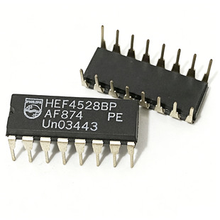 HEF4528BP 进口原装 直插DIP-16 双单稳态触发器CMOS逻辑器芯片