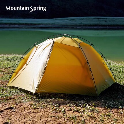 Shanzhiqu Tingquan 2-Person Tent for Outdoor Camping, Hiking, and Mountaineering, 15D Double Silicone Lightweight Dac Pole, Three-Season and Four-Season Use