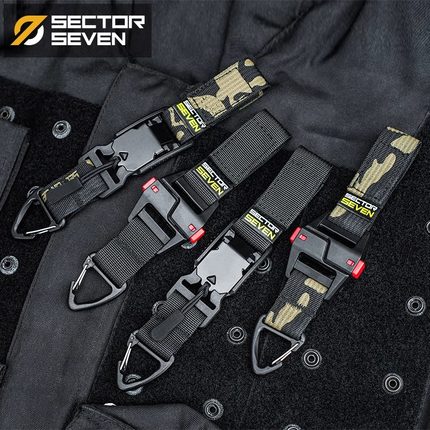 EDC第7区战术多用途磁吸快拆挂扣腰带快挂单点勾户外生存钥匙扣钩