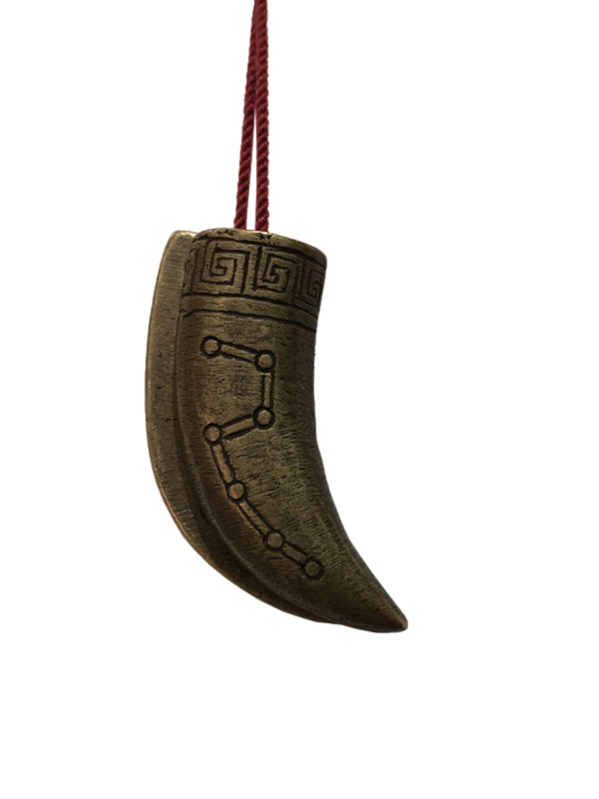 모든 구리 황동 북두칠성 램 경적 SHENG HUAI GU HUAI 가구 도교 도교 제단 공급 음양 십자가 HUAI 옛 스타일