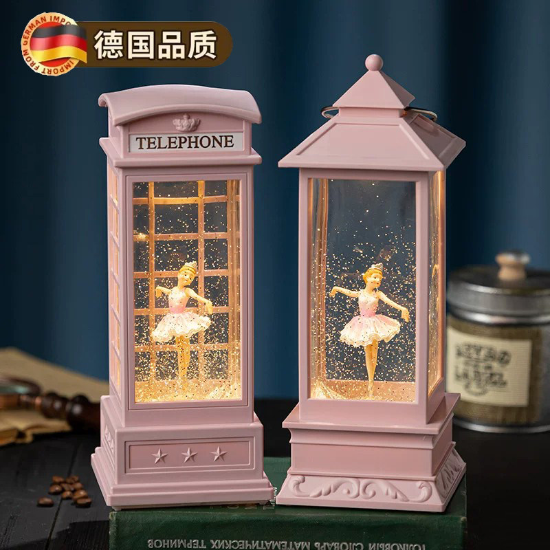 德国六一儿童节音乐盒八音盒公主可旋转水晶球小女孩生日礼物玩具