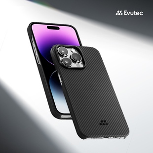 Evutec适配苹果iPhone14全系列 600D凯夫拉MagSafe磁吸超薄手机壳