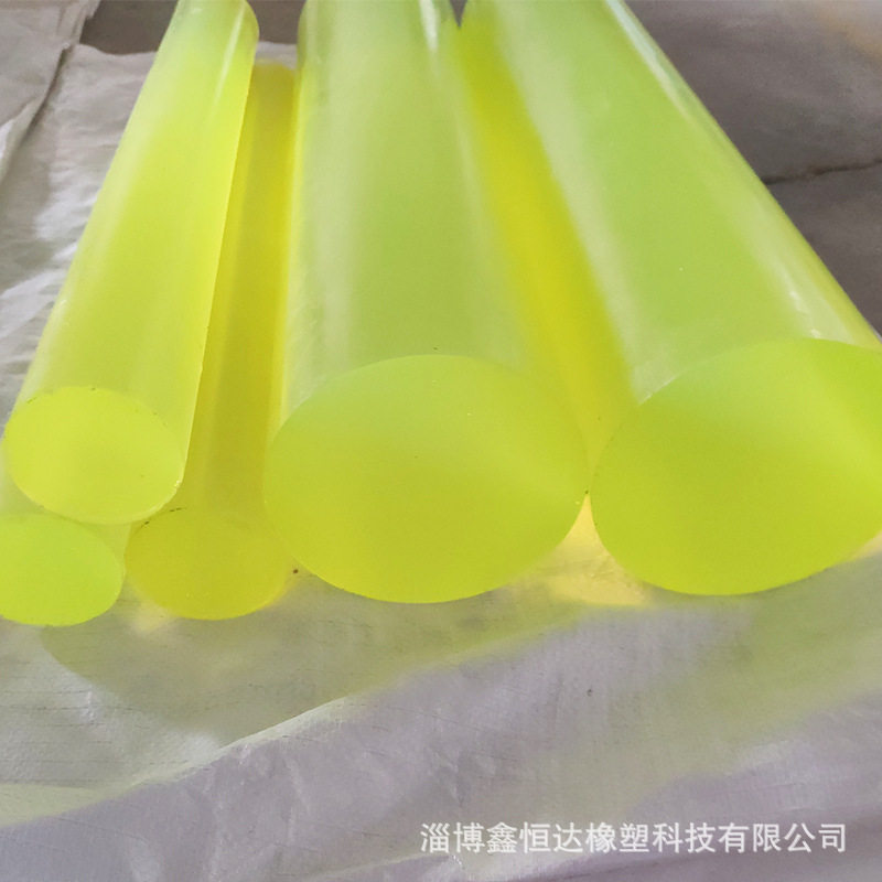 厂家现货聚醚型聚氨酯棒pu减震耐磨牛筋棒高弹性优力胶实心橡胶棒