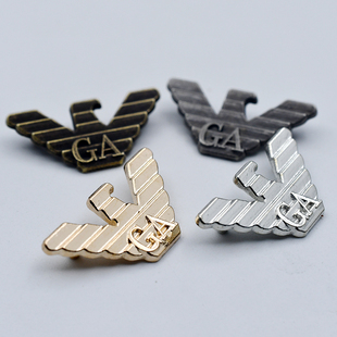 鹰标GA服饰辅料金属裤标 老鹰LOGO裤牌  高档时尚服装配件