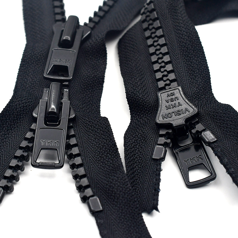 10号大鹅羽绒服双头长款拉链