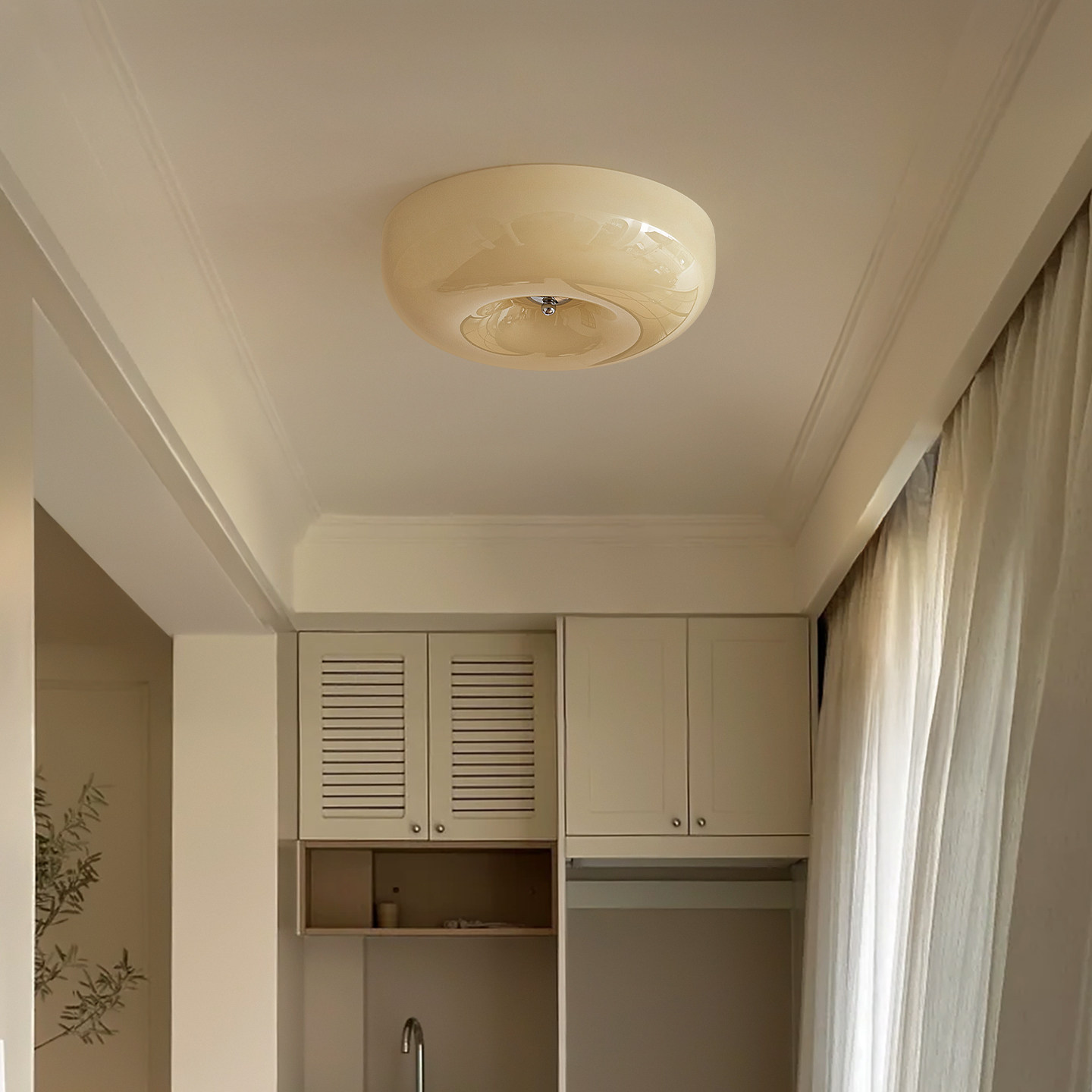 果冻中古奶油吸顶灯卧室灯法式复古书房过道阳台进口普瑞护眼灯具,家装灯饰光源,餐厅/卧室/书房吸顶灯,淘宝优惠券,粉丝福利购,淘宝优惠卷