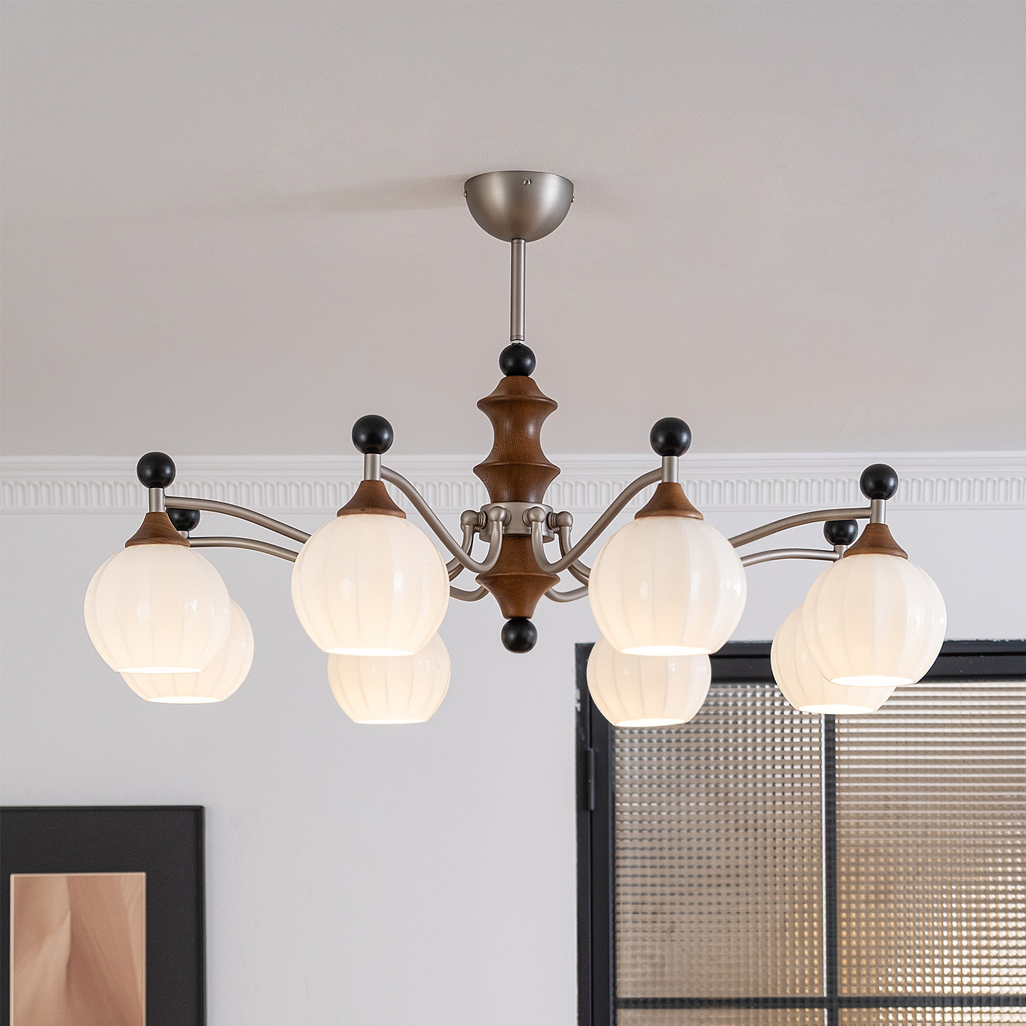 西早竹节法式中古风客厅吊灯新中式主灯宋代美学全屋新款复古灯具,家装灯饰光源,客厅吊灯,淘宝优惠券,粉丝福利购,淘宝优惠卷