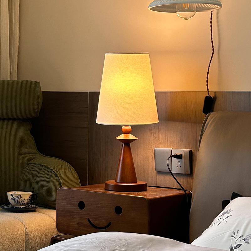 中古侘寂风台灯美式新中式