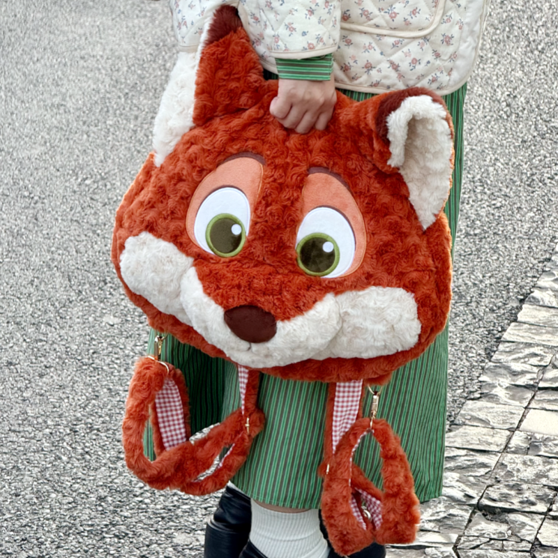 迪士尼正版疯狂动物城2毛绒背包