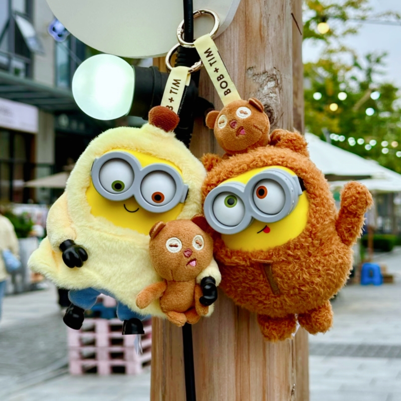 52TOYS Bob&Tim小黄人好朋友在一起系列搪胶毛绒挂件盲盒潮玩公仔