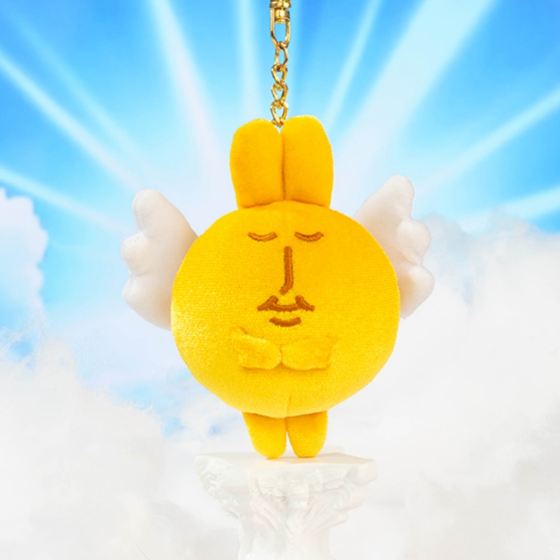 粉红兔子MyFriend金蛋布丁挂件