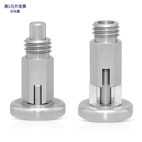 不锈钢复位自锁型旋钮柱塞M6~M16