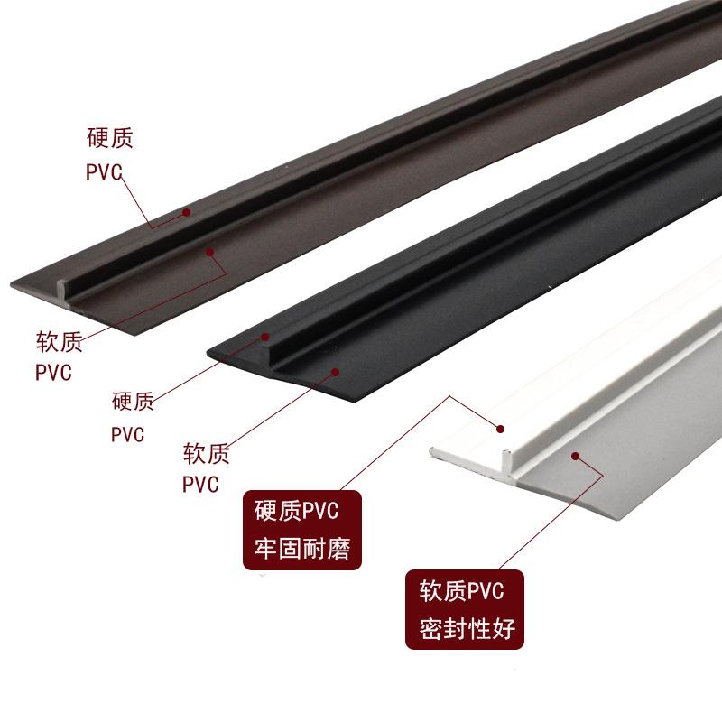 软硬复合门底密封条隔音防尘防风胶条门底挡缝条自粘隔音条