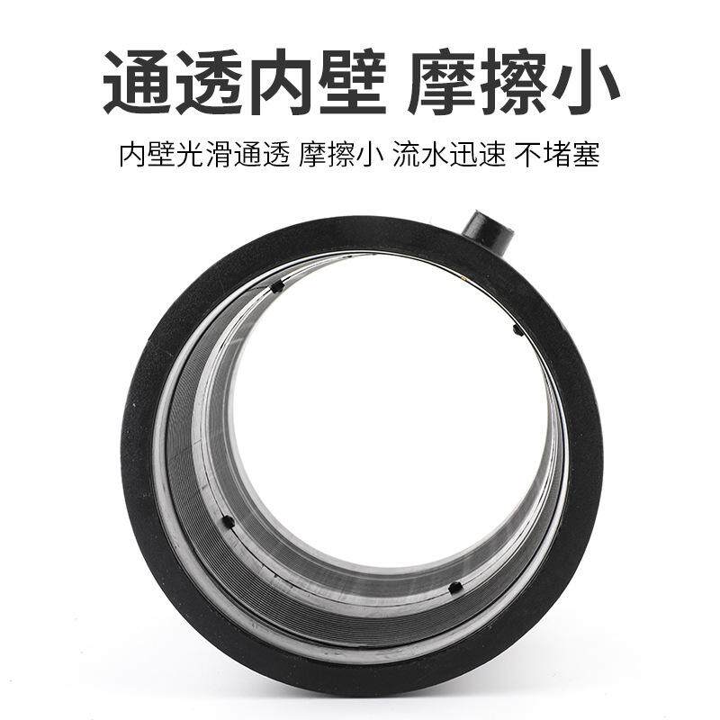 HDPE全新料钢网骨架给水管件PE管箍承插电热熔直通接头PE电熔直接