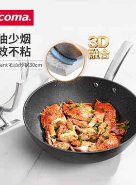 捷克/tescoma PRESIDENT系列 进口不粘炒锅 家用石面炒菜锅