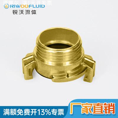 黄铜德式外丝快速接头GEKA格卡接头喷粉接头静电喷涂爪式羊角接头