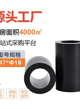 直销黑色ABS尼龙塑料直通柱PCB绝缘主板空心管圆体垫高隔离柱