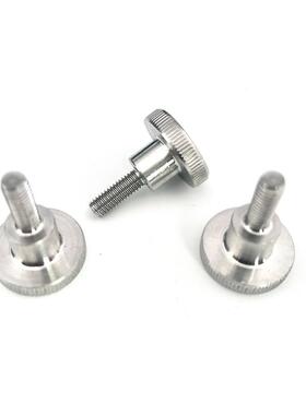 M4M5M6M8 304不锈钢滚花台阶手拧螺丝大平头螺钉调节螺栓DIN464