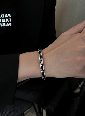 暗黑风轻奢个性小众手链