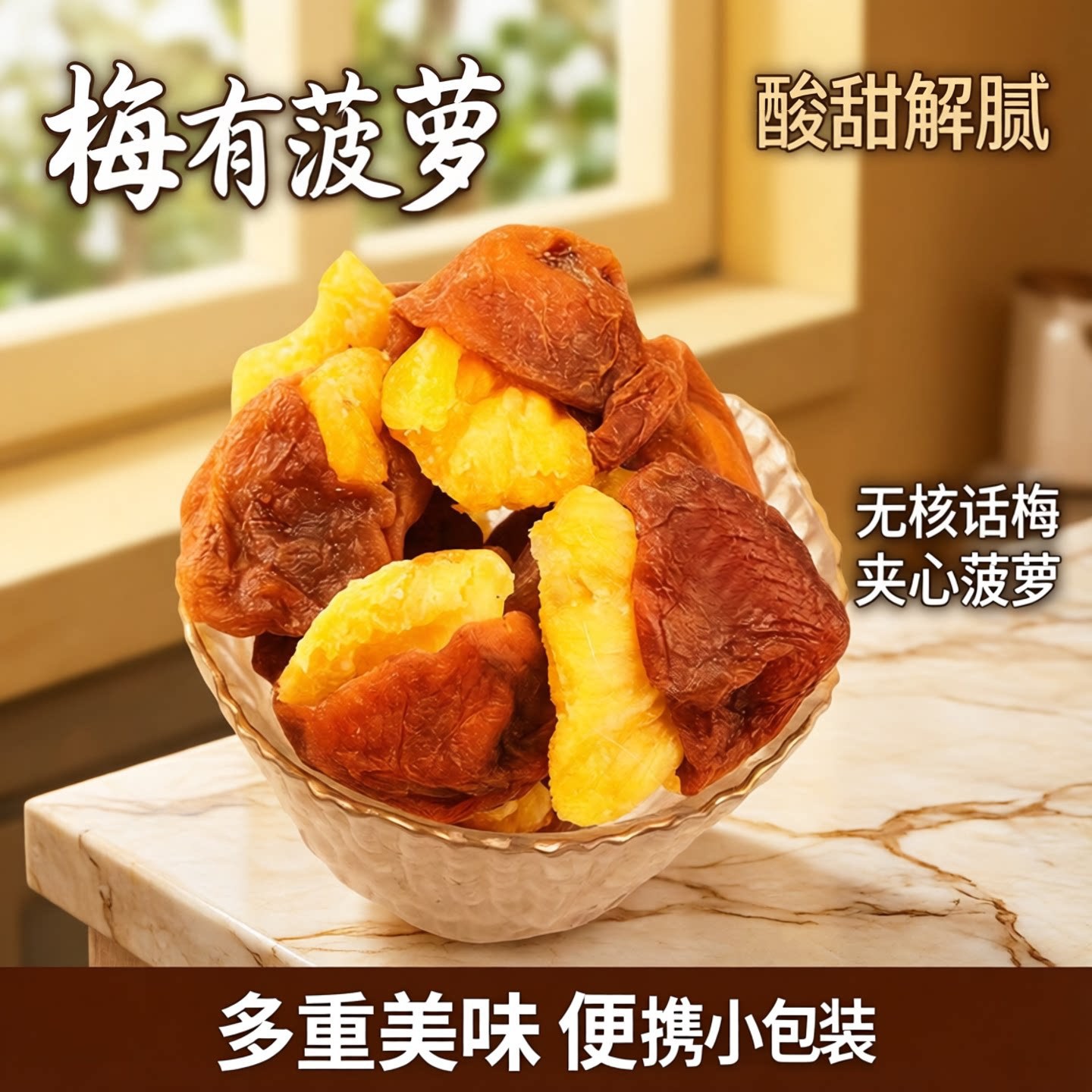 正宗梅子夹心菠萝干500g梅有菠萝果脯青梅干话梅果脯果干网红零食
