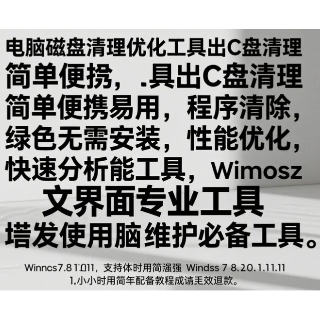 c盘清理性能优化工具软件 电脑笔记本瘦身卸载垃圾大文件磁盘硬盘
