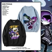 无机杀手Murder Drones周边圆领卫衣男女秋季 宽松休闲百搭衣服潮