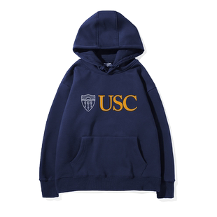 南加州大学USC美式加利福尼亚男女学生学院风连帽卫衣男女衣服潮
