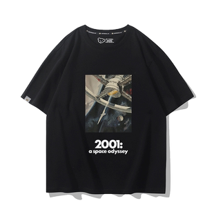 库布里克电影周边T恤发条橙2001太空漫游闪灵短袖纯棉男女百搭潮