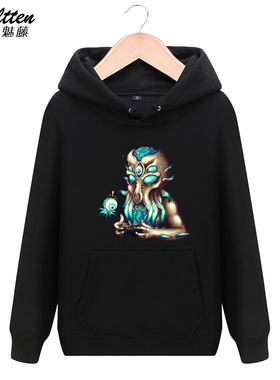 STEAM游戏泰拉瑞亚Terraria周边男女秋冬加绒连帽卫衣服休闲外套