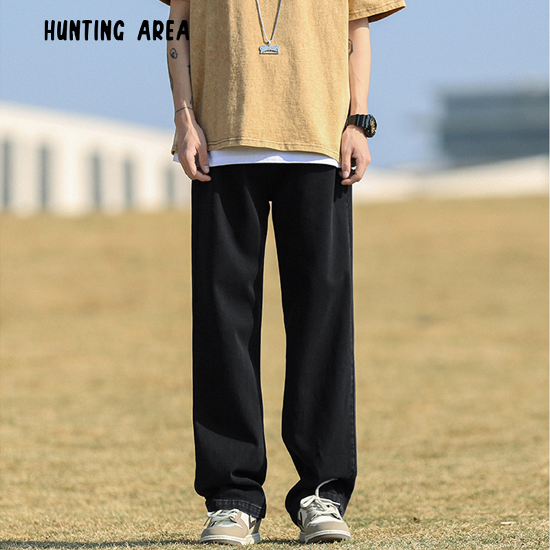 Hunting Area基础水洗显高显瘦薄款平腰冰丝牛仔裤 HU464BS 男装 牛仔裤 原图主图