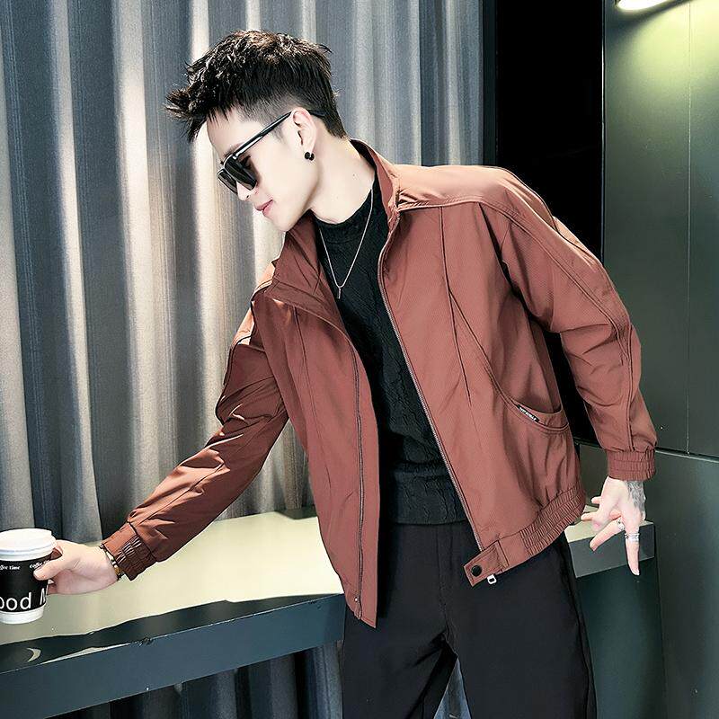 2025春季新款立领夹克男士潮流痞帅工装宽松休闲外套男装高级感潮