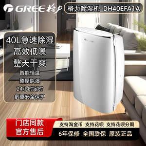 格力除湿机DH40EFA1A整屋智能快速强劲除湿定时干衣 全国联保六年