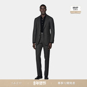 套装 SUITSUPPLY 深灰色S130支羊毛商务休闲西装