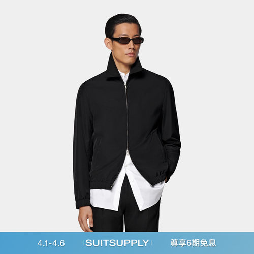 Suitsupply黑色飞行员夹克