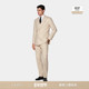 套装 SUITSUPPLY 沙砾色羊驼绒混纺商务休闲西装