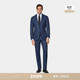 套装 SUITSUPPLY中蓝色S150支羊毛西服身型男士 西装